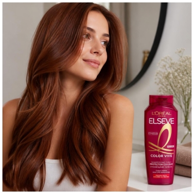 L'Oréal Paris Elseve Color Vive Shampoing 2en1 Protection Couleur Cheveux Secs Colorés ou Méchés 250 ml
