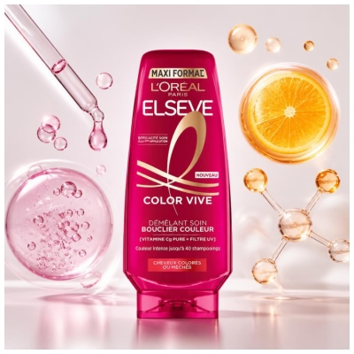 L'Oréal Paris Elseve Color Vive Soin Démêlant Bouclier Couleur Cheveux Colorés ou Méchés 400 ml