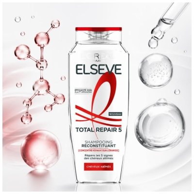 L'Oréal Paris Elseve Total Repair 5 Shampoing Reconstituant Cheveux Abîmés 300 ml