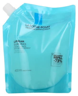La Roche-Posay Lipikar Surgras Crème Lavante Anti Dessèchement Éco Recharge de 400 ML