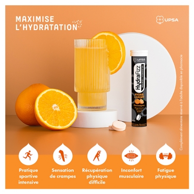 UPSA Hydrafizz Hydra+Sport 16 Unités Effervescentes