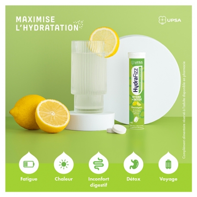 UPSA Hydrafizz Hydra+Détox 16 Unités Effervescentes