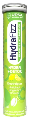 UPSA Hydrafizz Hydra+Détox 16 Unités Effervescentes