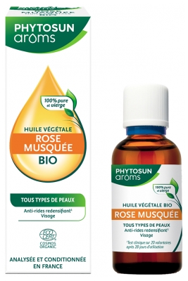 Phytosun Arôms Huile Végétale Rose Musquée Biologique 50 ml