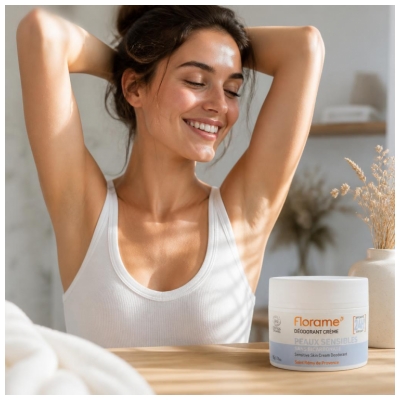 Florame Déodorant Crème 24H Peaux Sensibles Bio 50 Grammes
