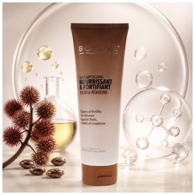 Biopousse Shampoing Nourrissant et Fortifiant Ricin & Keratine 250 ml