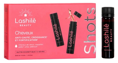 Lashilé Beauty Cheveux Anti-Chute Croissance et Fortification 14 Shots de 15 ml