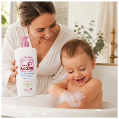 Cadum Bébé Cadum Gel Nettoyant Douceur Corps et Cheveux 750 ml
