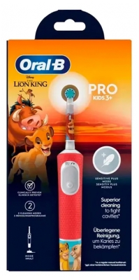 Oral-B Pro Kids Disney Brosse à Dents Rechargeable Électrique 3 Ans et + - Modèle : Roi Lion