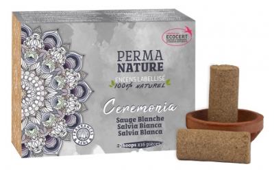 Perma Nature Encens Ceremonia Sauge Blanche 16 Unités