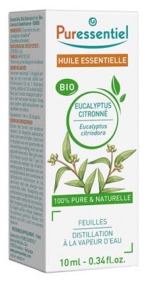 Puressentiel Huile Essentielle Eucalyptus Citronné Biologique 10 ML