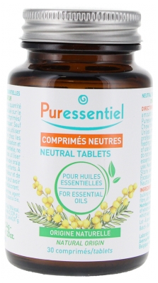 Puressentiel Comprimés pour Huiles Essentielles 30 Comprimés Neutre
