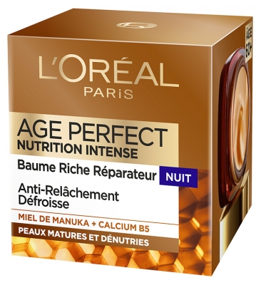 L'Oréal Paris Age Perfect Nutrition Intense Baume Riche Réparateur Nuit Peaux Matures 50 ml