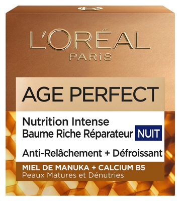 L'Oréal Paris Age Perfect Nutrition Intense Baume Riche Réparateur Nuit Peaux Matures 50 ml