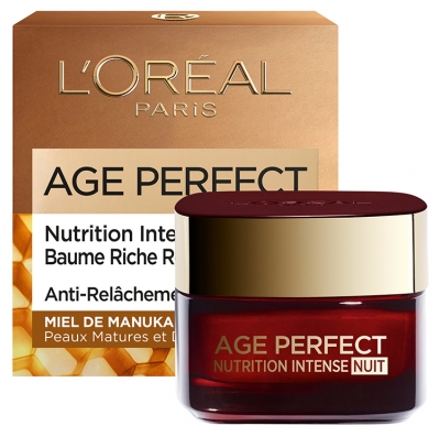 L'Oréal Paris Age Perfect Nutrition Intense Baume Riche Réparateur Nuit Peaux Matures 50 ml