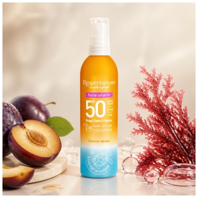 Respectueuse Huile Solaire SPF50 100 ML