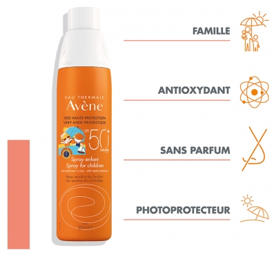 Avène Solaire Spray Corps Enfant SPF50+ 200 ML