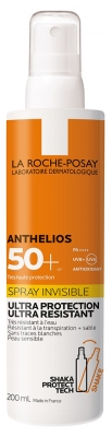 La Roche-Posay Anthelios Crème Solaire Spray Invisible Corps SPF50+ Avec Parfum 200 ml