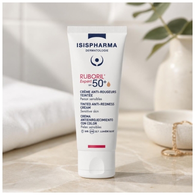 Isispharma Ruboril Expert Crème Anti-Rougeurs Teintée SPF50+ Non Parfumé 40 ML