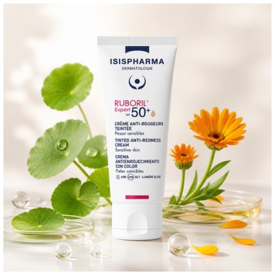 Isispharma Ruboril Expert Crème Anti-Rougeurs Teintée SPF50+ Non Parfumé 40 ML