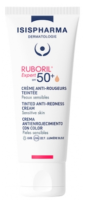 Isispharma Ruboril Expert Crème Anti-Rougeurs Teintée SPF50+ Non Parfumé 40 ML