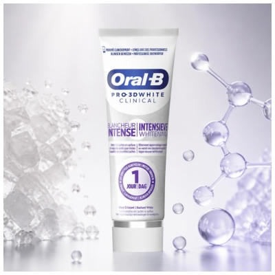 Oral-B Pro 3D White Clinical Blancheur Intense Dentifrice 75 ml