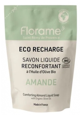 Florame Savon Liquide Réconfortant Amande Éco-Recharge Biologique 470 ML