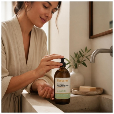 Florame Savon Liquide Réconfortant Amande Biologique 500 ML