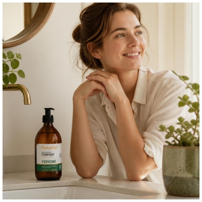 Florame Savon Liquide Tonifiant Verveine Biologique 500 ML