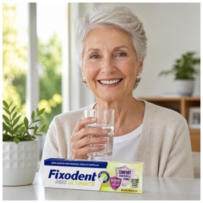 Fixodent Pro Ultimate Crème Adhésive Goût Neutre 40 Grammes