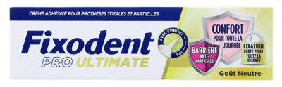 Fixodent Pro Ultimate Crème Adhésive Goût Neutre 40 Grammes