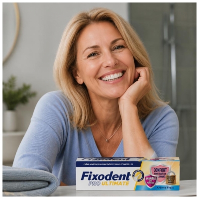 Fixodent Pro Ultimate Arôme Frais 40 Grammes