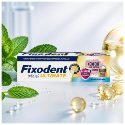 Fixodent Pro Ultimate Arôme Frais 40 Grammes
