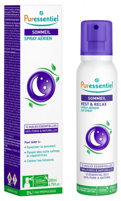 Puressentiel Spray Aérien Sommeil Détente Aux 12 Huiles Essentielles - 200 ml