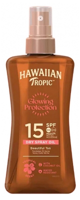 Hawaiian Tropic Glowing Protection Huile Sèche en Gel Corps SPF15 200 ML