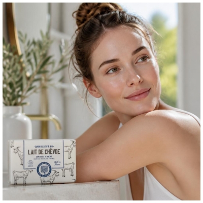 Authentine Savon Lait de Chèvre Bio 100 Grammes