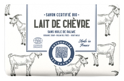 Authentine Savon Lait de Chèvre Bio 100 Grammes
