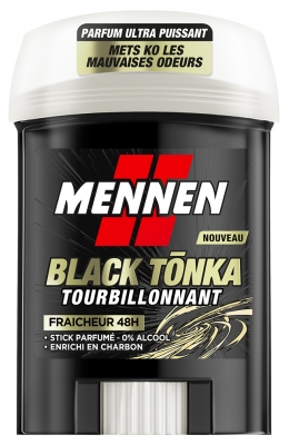 Mennen Déodorant Black Tonka Tourbillonnant Fraicheur 48H Stick 60 ml