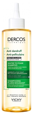 Vichy Dercos Shampoing Fluide Moussant Anti-Pelliculaire Cheveux Bouclés 200 ml