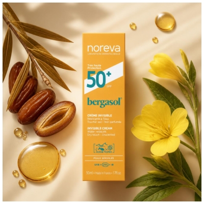 Noreva Bergasol Crème Invisible Spf50+ 50 ml