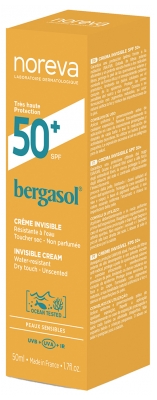 Noreva Bergasol Crème Invisible Spf50+ 50 ml