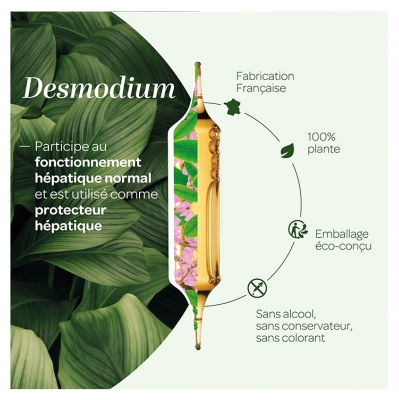 Superdiet Desmodium - 20 Ampoules de 15 ml