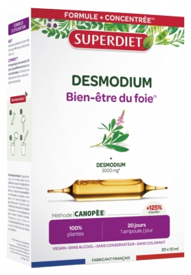 Superdiet Desmodium - 20 Ampoules de 15 ml