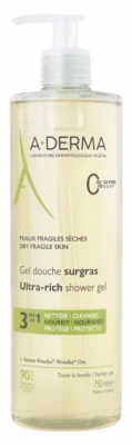 A-DERMA Gel Douche Surgras 3 en 1 750 ML
