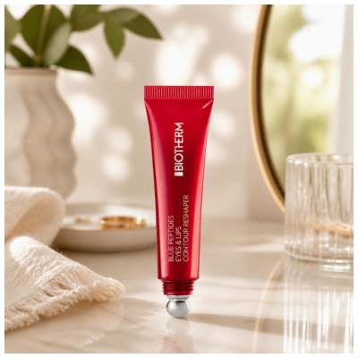 Biotherm Blue Peptides Baume Rosé pour les Contours des Yeux et des Lèvres 15 ml