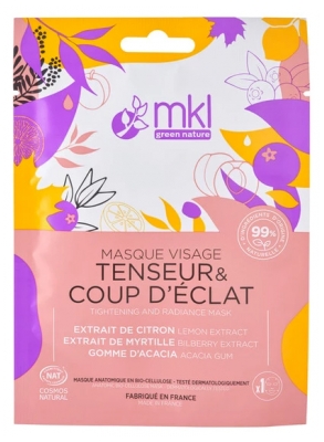 MKL Green Nature Masque Visage Tenseur Coup d'Eclat 10 ml