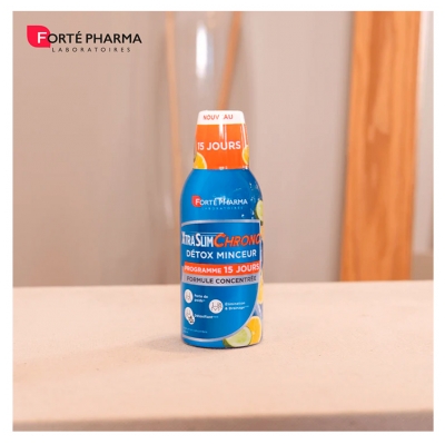 Forté Pharma Xtraslim Chrono Détox - Draineur Minceur - Flacon 450 ml