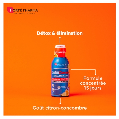 Forté Pharma Xtraslim Chrono Détox - Draineur Minceur - Flacon 450 ml