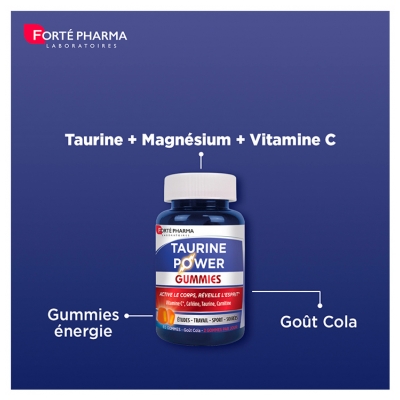 Forté Pharma Taurine Power Énergie 60 Gummies