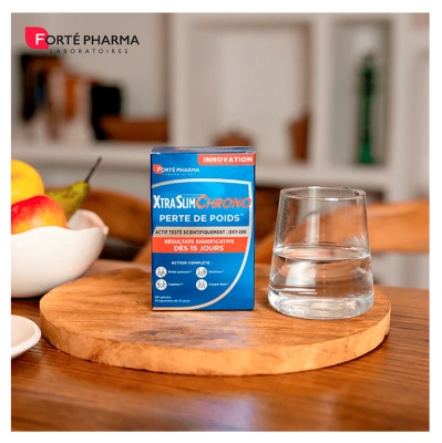 Forté Pharma Xtraslim Chrono - Perte de Poids - 60 Gélules (Programme de 15 Jours)